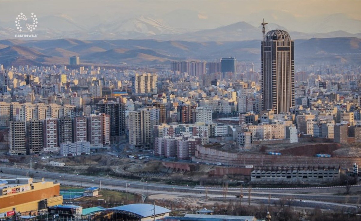 نمای هوایی شهر تبریز
